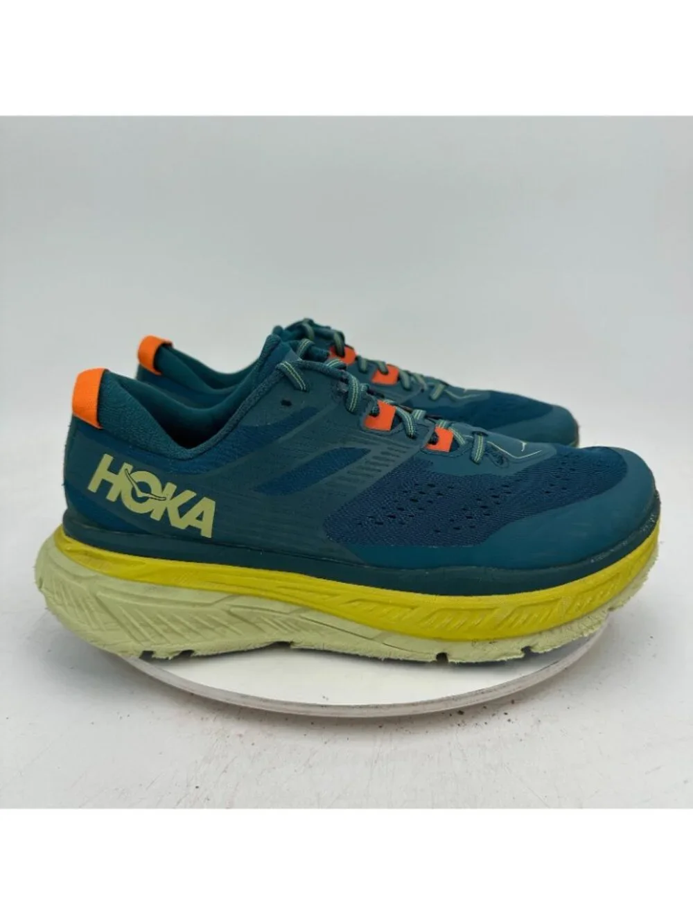 Hoka One One Stinson ATR 6 Men Size 12 1110506 BCBT Blue Coral Butterfly Shoes